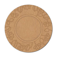 Lotus Pre-Marked MDF Diya Tealight Holder