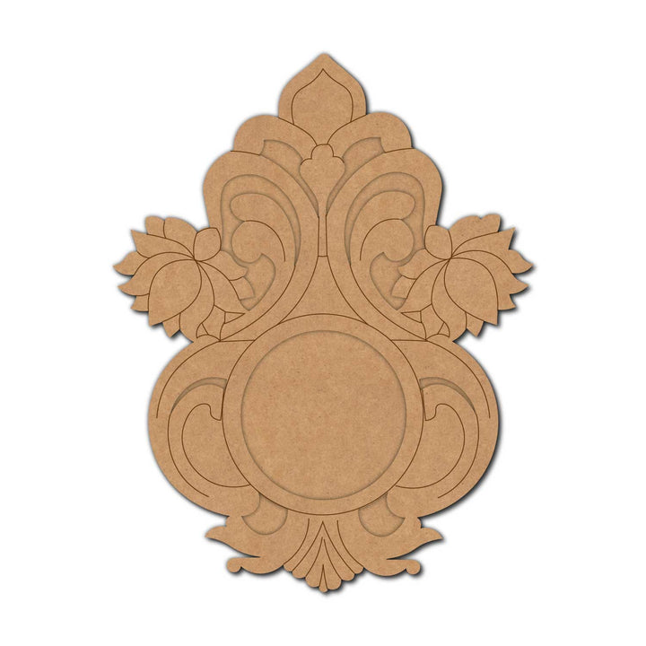 Lotus Pre-Marked MDF Diya Tealight Holder