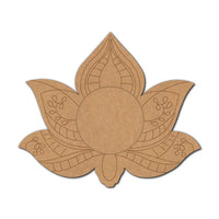 Lotus Pre-Marked MDF Diya Tealight Holder