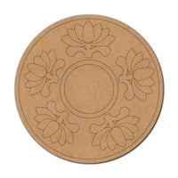 Lotus Pre-Marked MDF Diya Tealight Holder