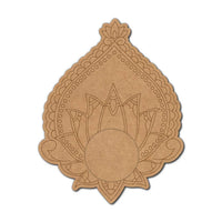 Lotus Pre-Marked MDF Diya Tealight Holder