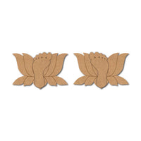 Lotus Lakshmi Charan Feet Set Pre-Marked MDF