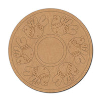 Madhubani Birds Pre-Marked MDF Diya Tealight Holder