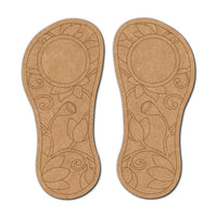 Madhubani Feet Lotus Pre-Marked MDF Diya Tealight Holder