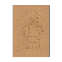 Maharaja Bani Thani Jharokha Pre Marked MDF Design 6