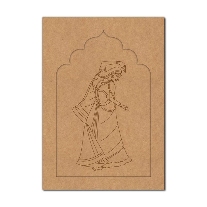Maharani Bani Thani Jharokha Pre Marked MDF Design 7