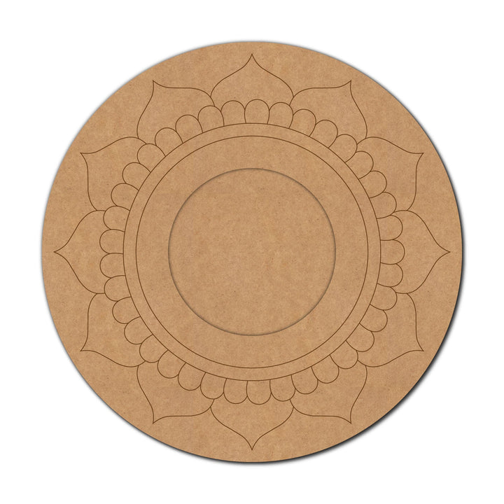 Mandala Pre-Marked MDF Diya Tealight Holder