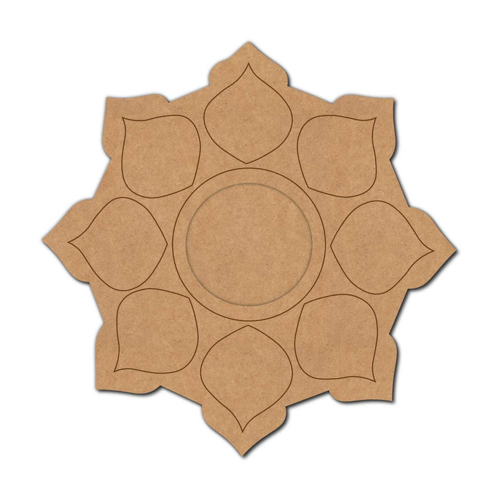 Mandala Pre-Marked MDF Diya Tealight Holder