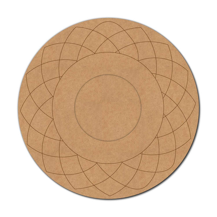 Mandala Pre-Marked MDF Diya Tealight Holder