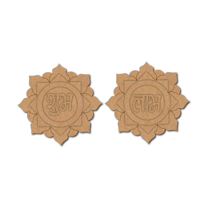 Mandala Shubh Labh Pre-Marked MDF Base