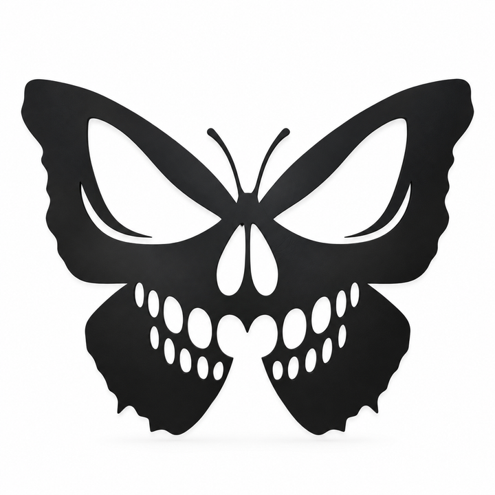 Matte Black Butterfly Wall Art