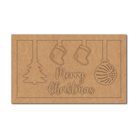 Merry Christmas Two Layered Base MDF Design 1