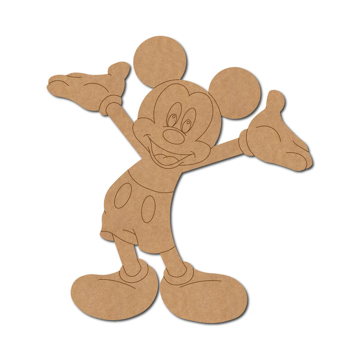 Mickey Mouse Pre-Marked MDF Craft Base