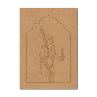 Mirabai Jharokha Pre Marked MDF Design 1