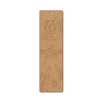 My Favourite Book Bookmark Pre Marked MDF Design 1