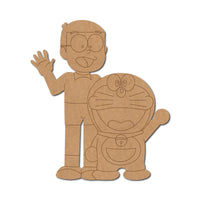 Nobita and Doraemon Pre-Marked MDF Craft Base