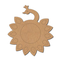 Peacock Diya Tealight Holder MDF