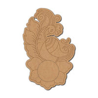 Peacock Pre-Marked MDF Diya Tealight Holder