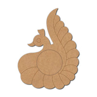 Peacock Pre-Marked MDF Diya Tealight Holder