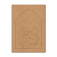 Peacock Jharokha Pre Marked MDF Design 3
