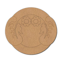 Peacocks Pre-Marked MDF Diya Tealight Holder