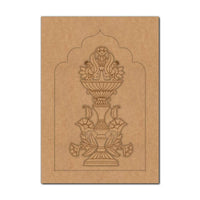 Peacocks Floral Motif Jharokha Pre Marked MDF Design 1