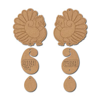 Peacocks Shubh Labh Pre-Marked MDF Base