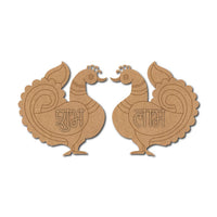 Peacocks Shubh Labh Pre-Marked MDF Base