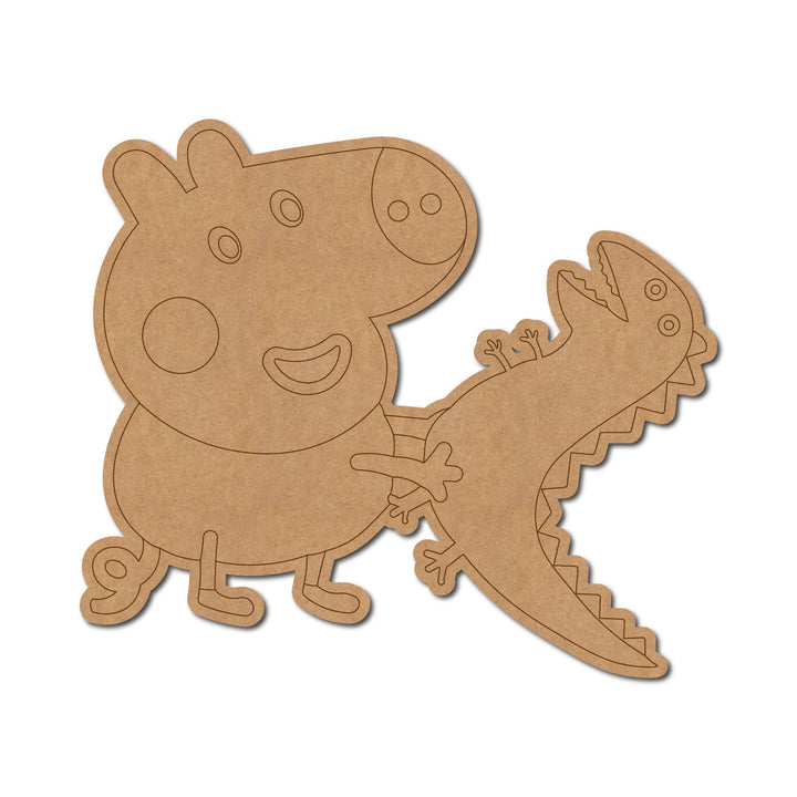 Peppa Pig Cartoon MDF Craft Base