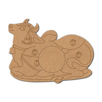 Pichwai Cow Pre-Marked MDF Diya Tealight Holder
