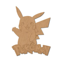 Pikachu Pokémon Cartoon MDF Craft Base