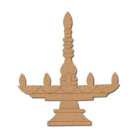 Pooja Diya Thali Pre-Marked MDF