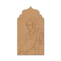 Rajasthani Woman Pre Marked MDF Design 12