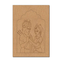 Ram Sita Jharokha Pre-Marked MDF
