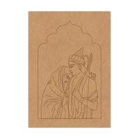 Ram Sita Jharokha Pre-Marked MDF