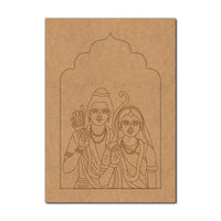 Ram Sita Jharokha Pre Marked MDF Design 4