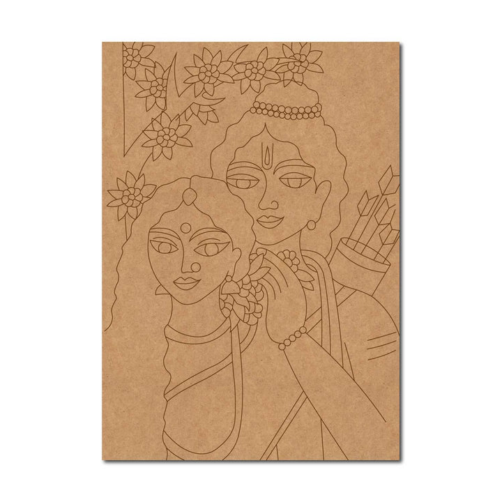 Ram Sita Pre-Marked MDF Base