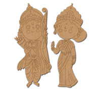 Ram Sita Set Pre-Marked MDF