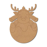 Reindeer Christmas Pre Marked MDF Design 10