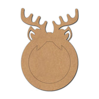 Reindeer Ribbon Christmas Base MDF Design 1