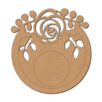 Rose Pre-Marked MDF Diya Tealight Holder