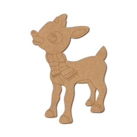 Rudolph The Reindeer Christmas Pre Marked MDF Design 1
