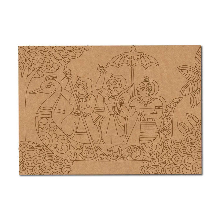 Shri Ram Phad Art Pre-Marked Rectangle MDF