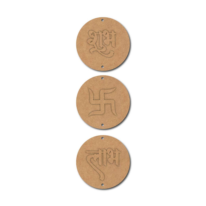 Shubh Labh Swastik Hanging MDF