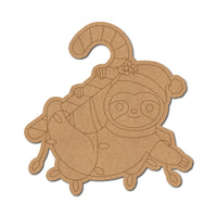 Sloth Christmas Pre Marked MDF Design 1