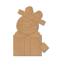 Sloth Christmas Pre Marked MDF Design 4