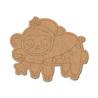 Sloth Christmas Pre Marked MDF Design 6