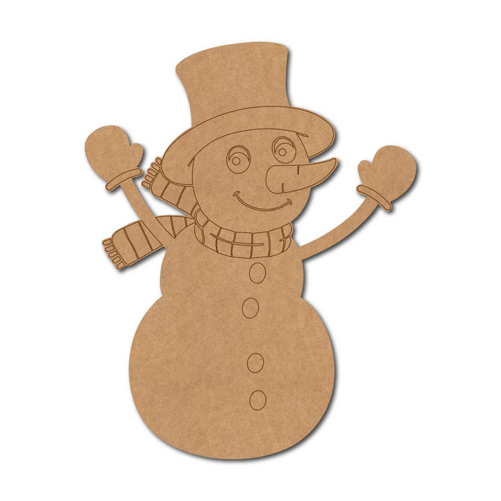 Snow Man Christmas Pre Marked MDF Design 6