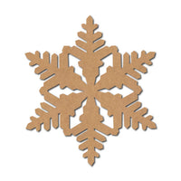 Snowflake Christmas Cutout MDF Design 13