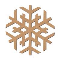 Snowflake Christmas Cutout MDF Design 8